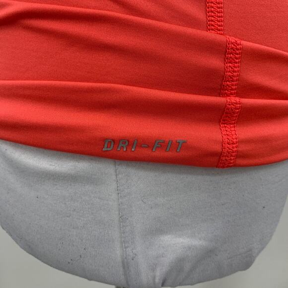 Nike Pro Tank Top Womens XS Extra Small Coral Blue Swoosh Logo Dri Fit Scoop - Picture 6 of 12